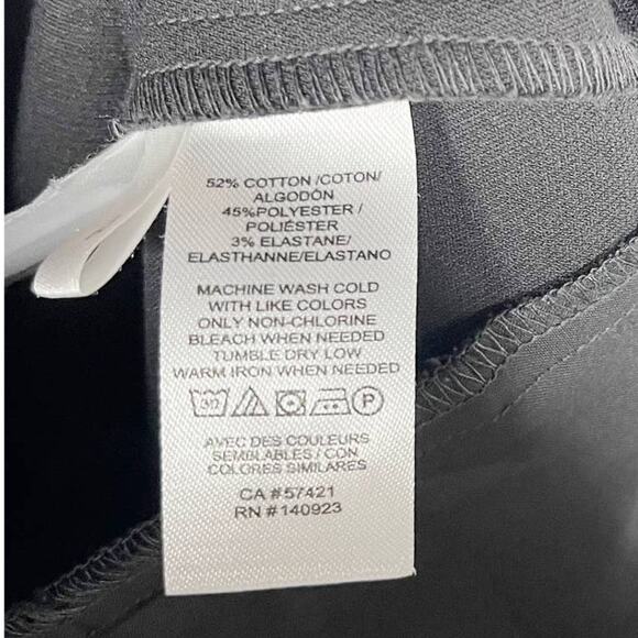 LOFT Size 8 Charcoal Gray High Waist Skinny Pants Cotton Stretch Work Office - Picture 7 of 8